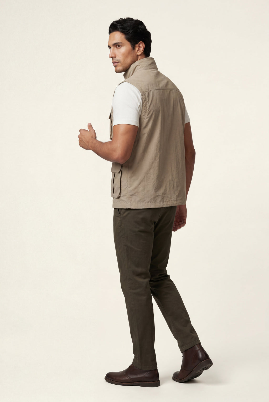 Liam | Multi-pocket Stand Collar Utility Vest