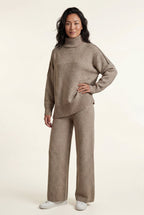 Lisa | Oversized Turtleneck Relaxed Lounge Set with Wide-leg Pants