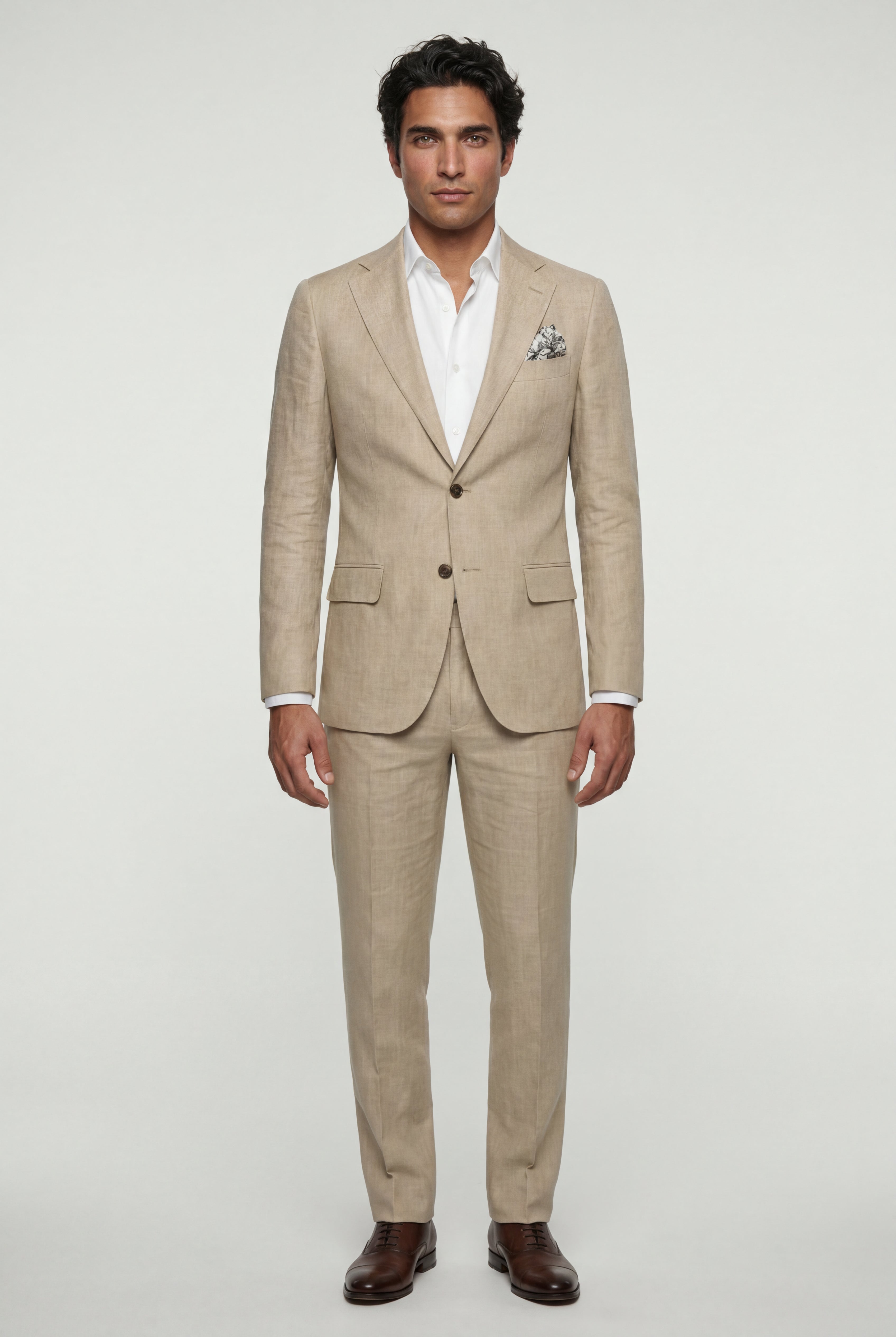 Liam | Pastel Slim Fit Two-piece Suit with Notched Lapel