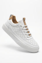 Liam | Perforated Minimalist Low-top Sneakers