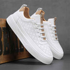 Liam | Perforated Minimalist Low-top Sneakers