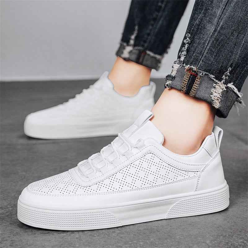 Liam | Perforated Minimalist Low-top Sneakers