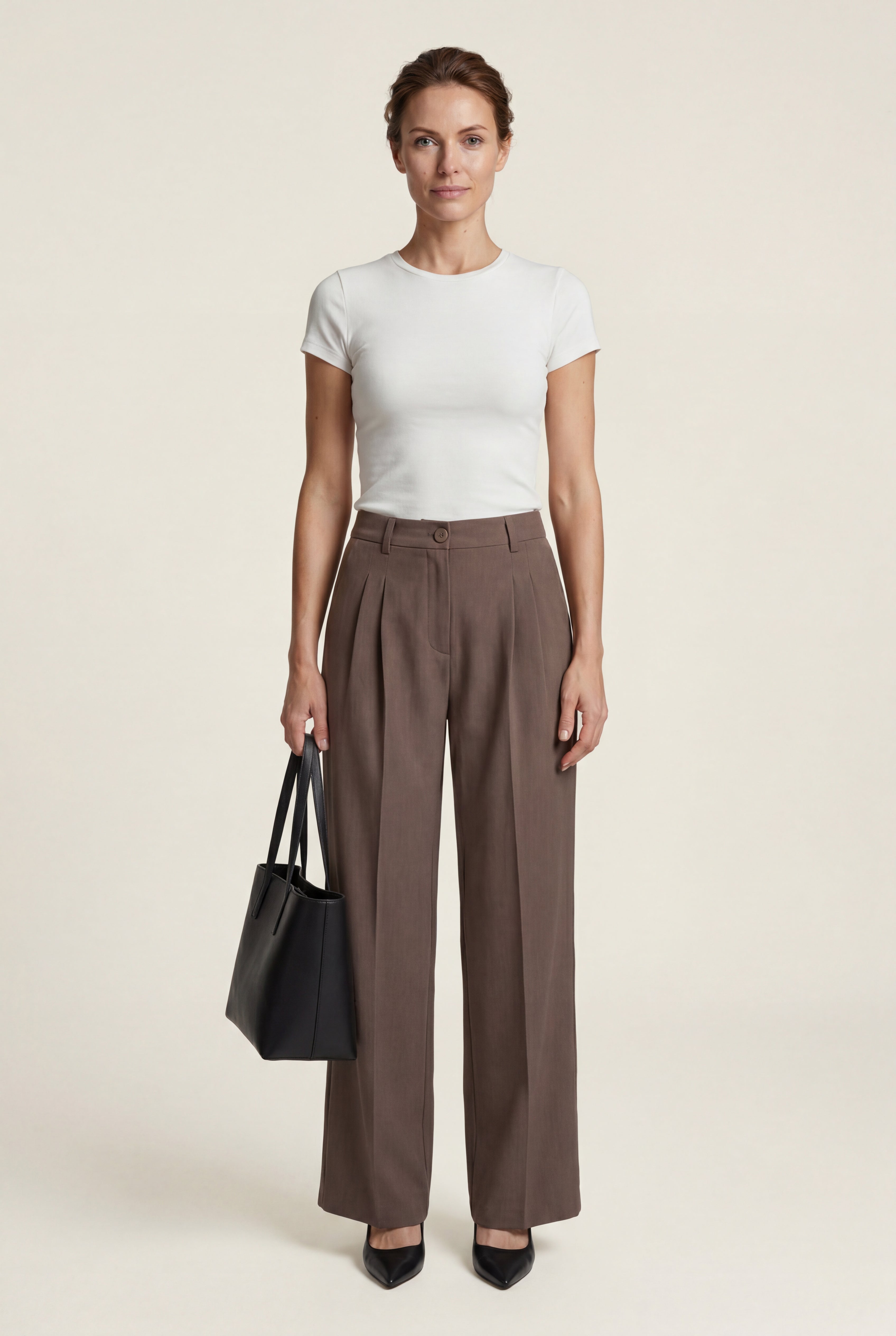 Lia | Wide Leg Office Trousers