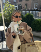 ISA | Women's Coat – Elegant & Comfortable Oversized Wool Coat for Winter