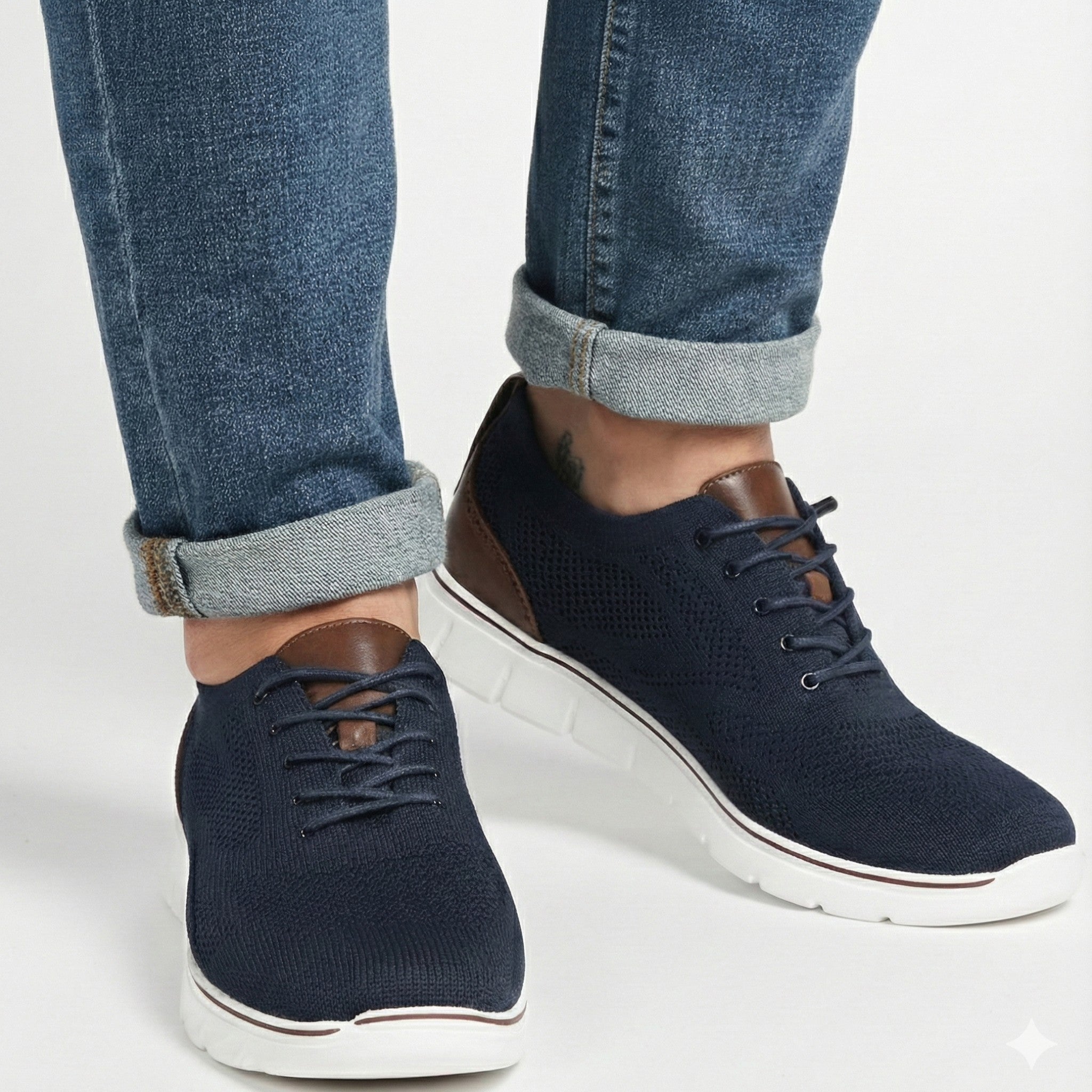 Liam | Chunky Sole Lace-up Low-top Sneakers