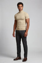 Kian | Slim Fit Short Sleeve Turtleneck Shirt