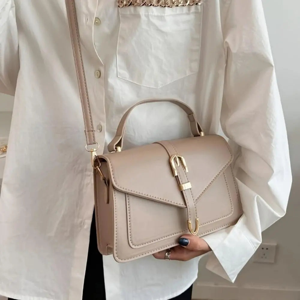 Lieke | Structured Mini Crossbody Bag with Buckle Detail