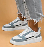 Kendra | Chunky Sole Colorblock Low-top Lace-up Sneakers