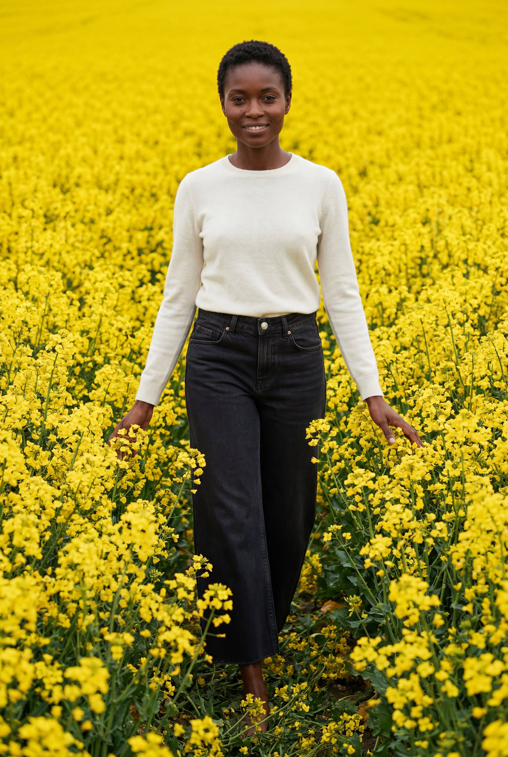 Lia | High-waisted Wide Leg Full-length Jeans