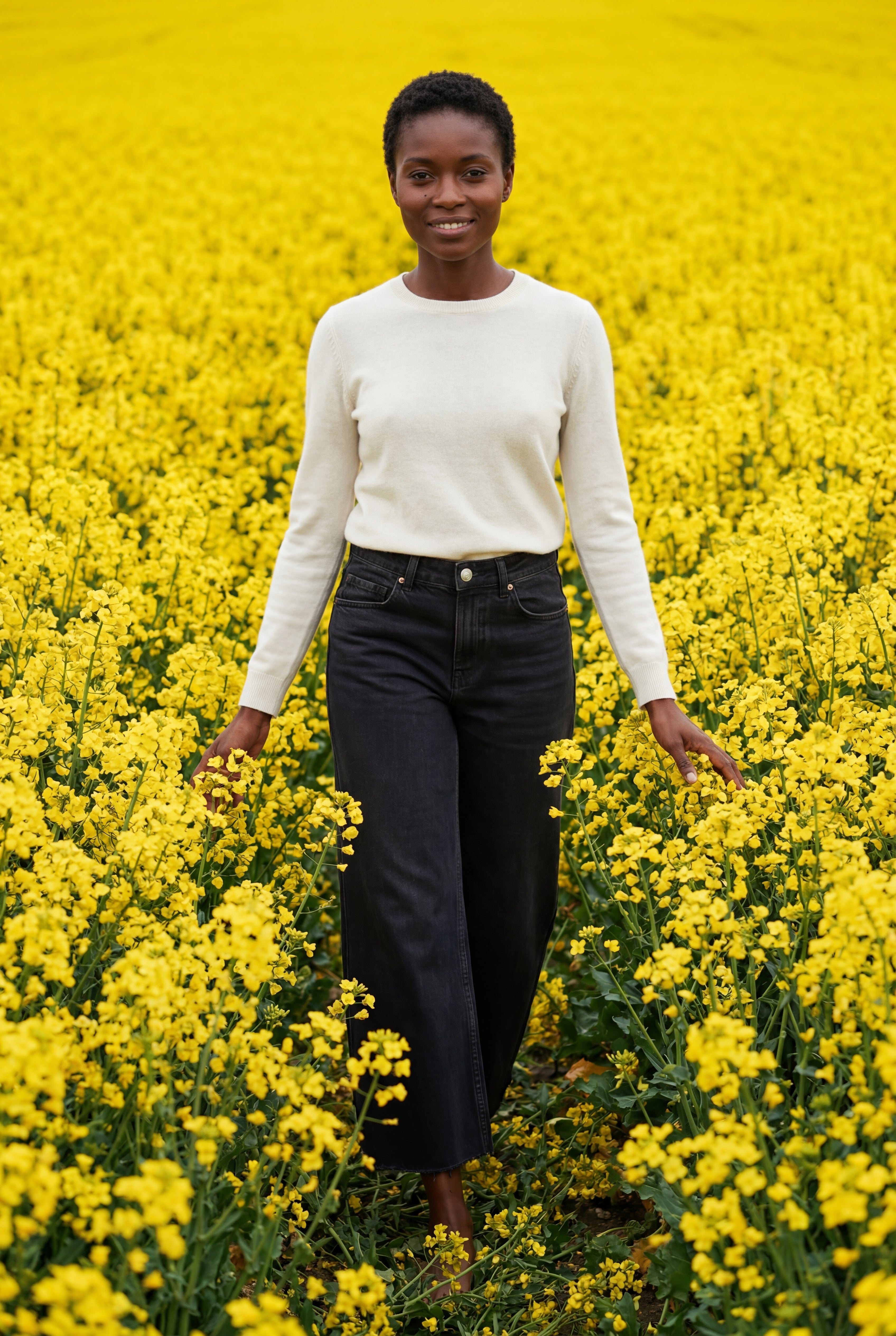 Lia | High-waisted Wide Leg Full-length Jeans