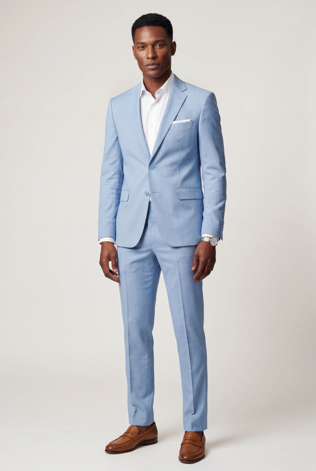 Liam | Modern Fit Tailored Two Piece Suit with Notch Lapel Jacket
