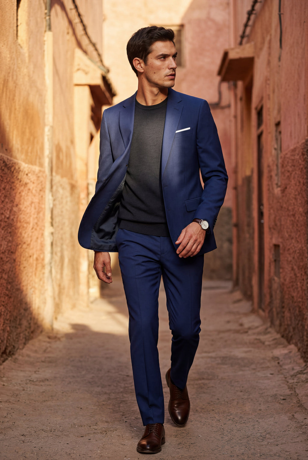 Liam | Modern Fit Tailored Two Piece Suit with Notch Lapel Jacket