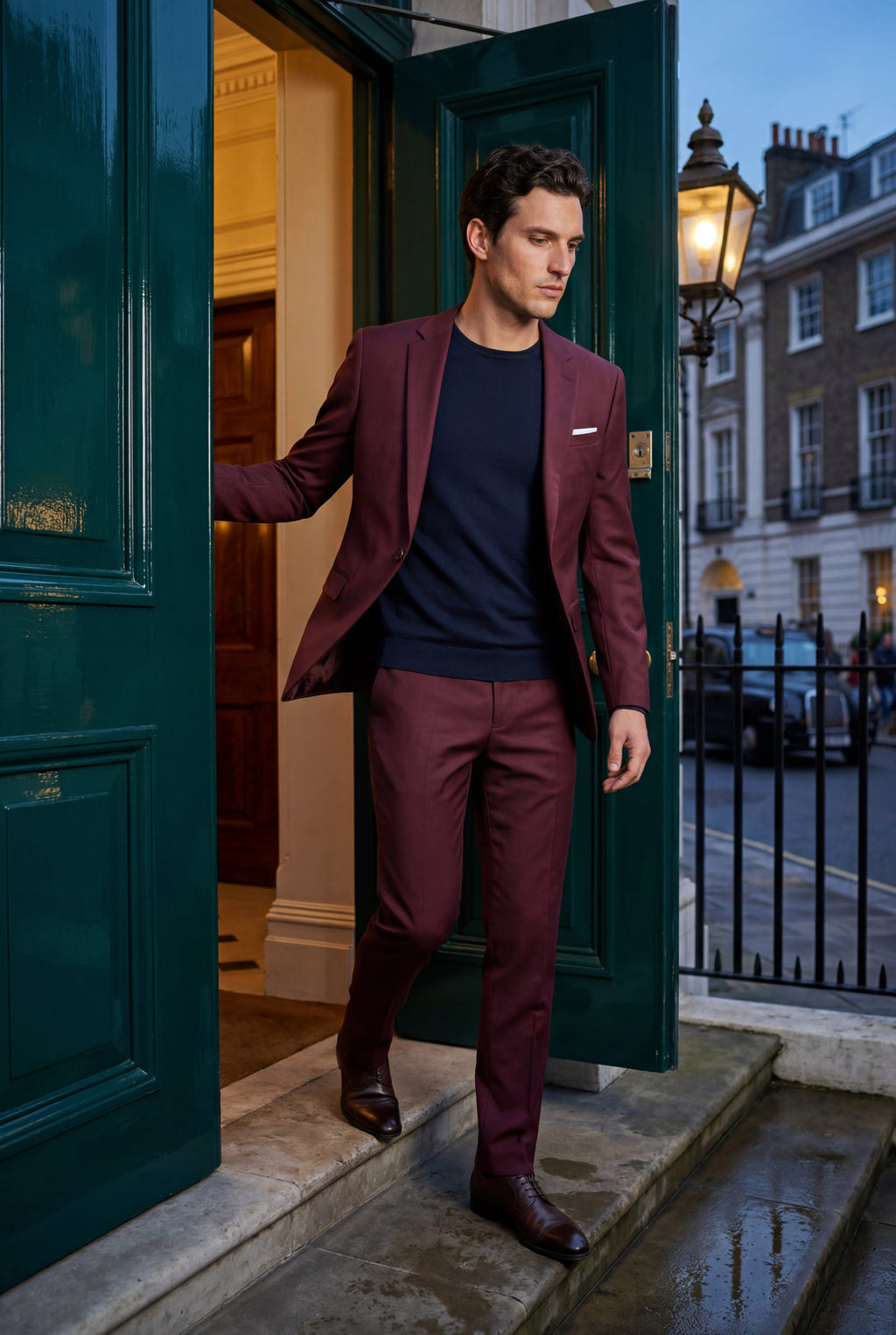 Liam | Modern Fit Tailored Two Piece Suit with Notch Lapel Jacket