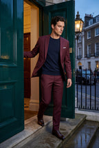 Liam | Modern Fit Tailored Two Piece Suit with Notch Lapel Jacket