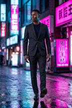Liam | Modern Fit Tailored Two Piece Suit with Notch Lapel Jacket