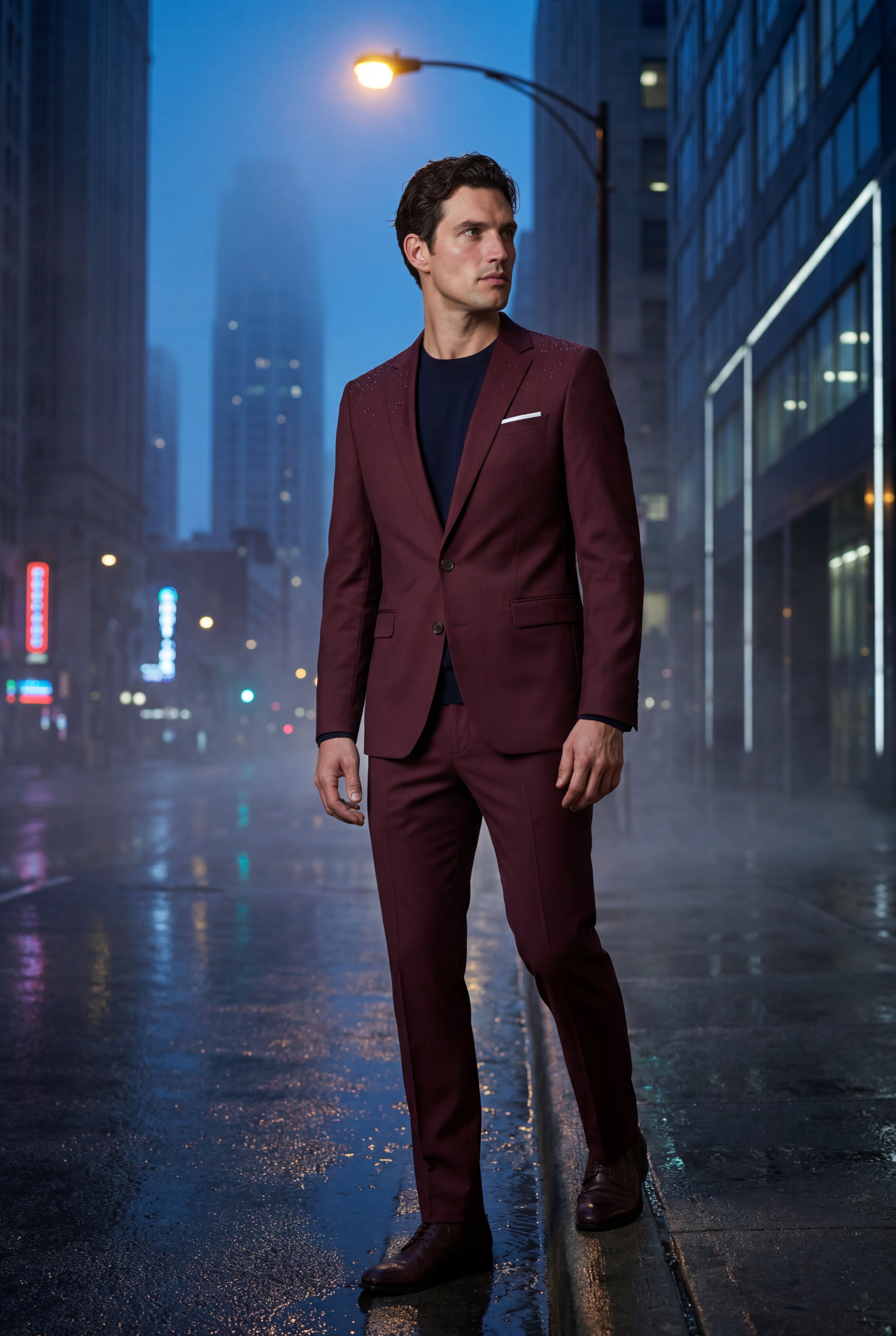 Liam | Modern Fit Tailored Two Piece Suit with Notch Lapel Jacket