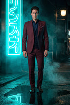 Liam | Modern Fit Tailored Two Piece Suit with Notch Lapel Jacket