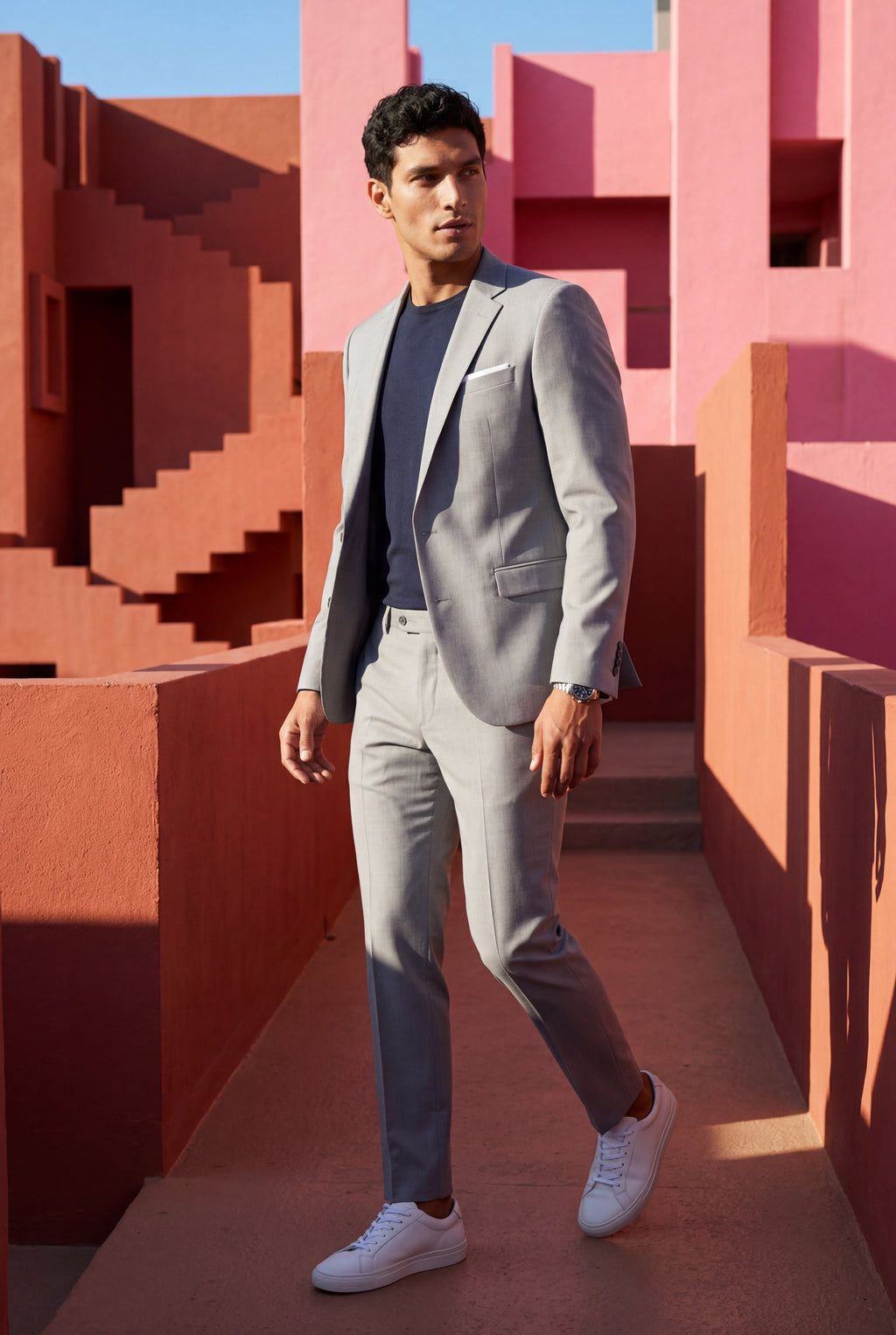 Liam | Modern Fit Tailored Two Piece Suit with Notch Lapel Jacket