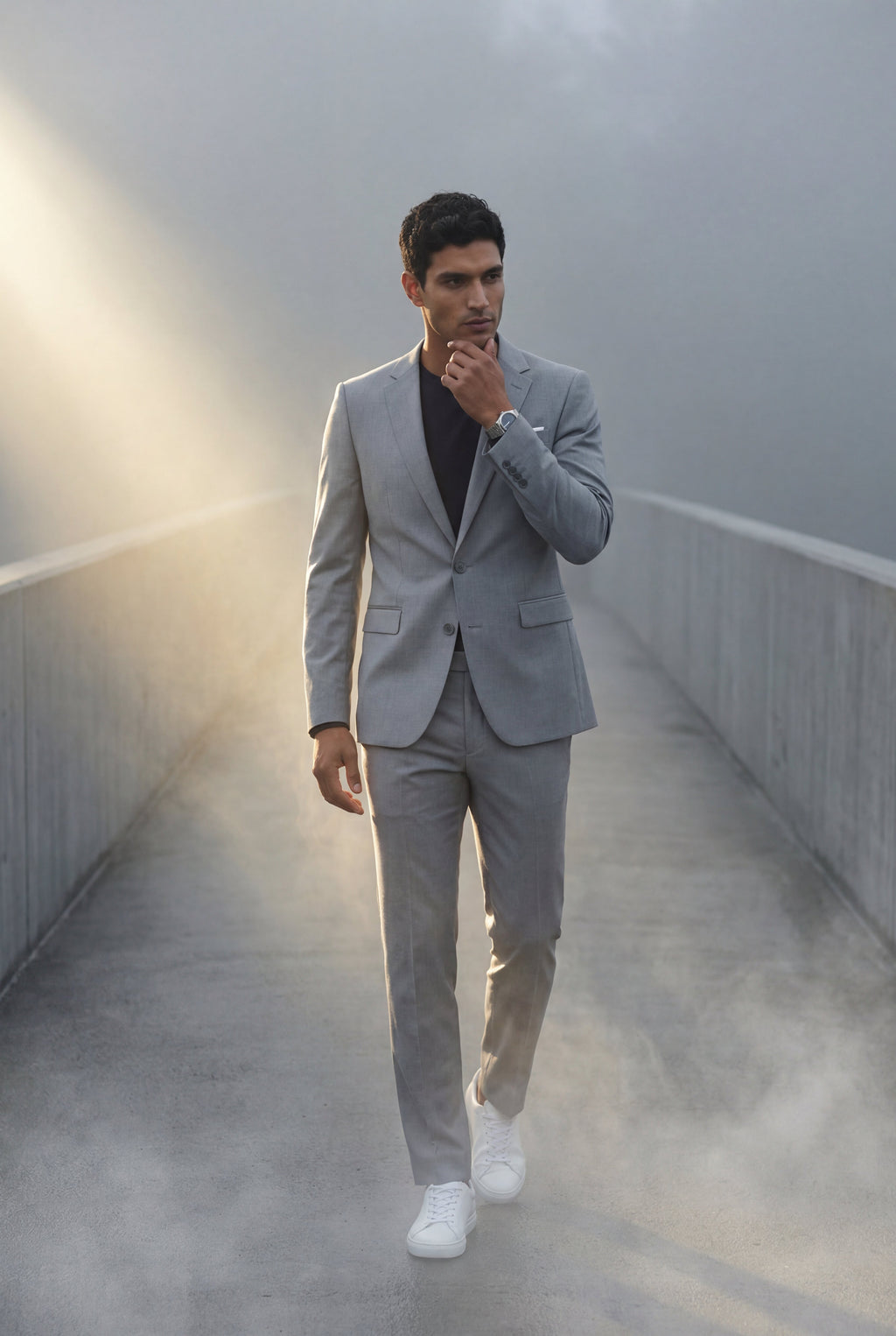 Liam | Modern Fit Tailored Two Piece Suit with Notch Lapel Jacket