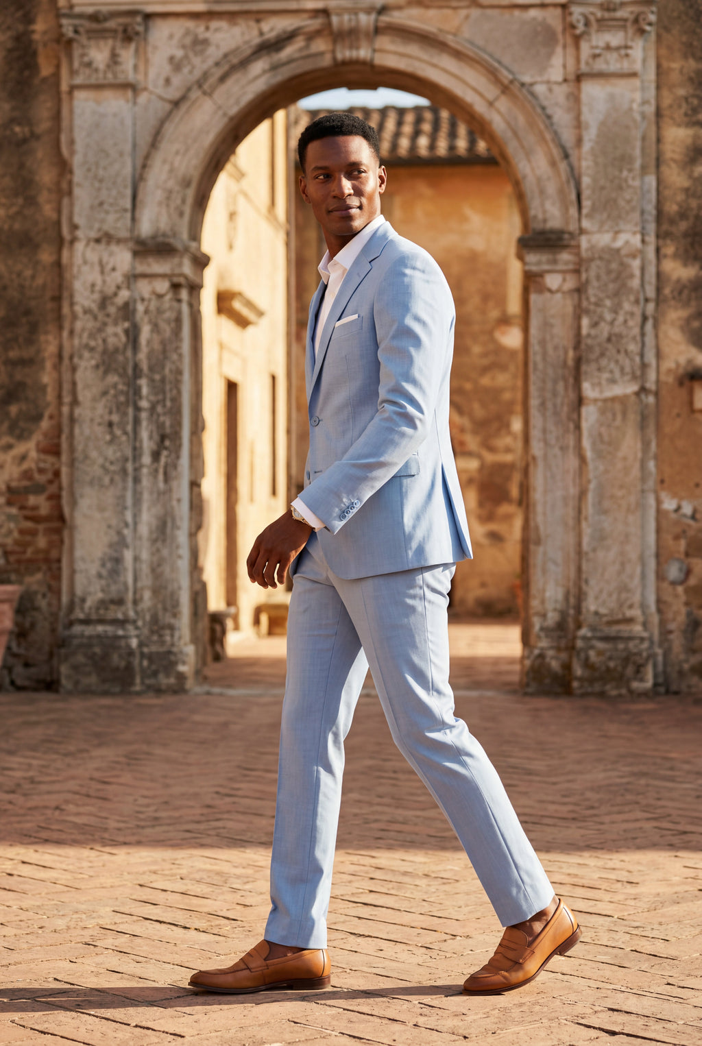 Liam | Modern Fit Tailored Two Piece Suit with Notch Lapel Jacket