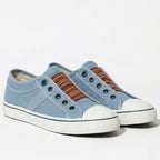 Lia | Multicolor Elastic Band Slip-on Canvas Sneaker