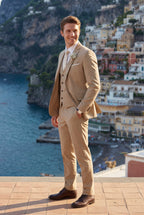 Liam | Slim Fit Three Piece Wedding Suit with Vest