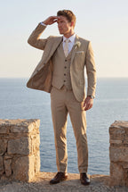 Liam | Slim Fit Three Piece Wedding Suit with Vest