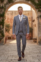 Liam | Slim Fit Three Piece Wedding Suit with Vest