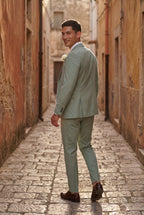 Liam | Slim Fit Three Piece Wedding Suit with Vest