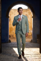 Liam | Slim Fit Three Piece Wedding Suit with Vest