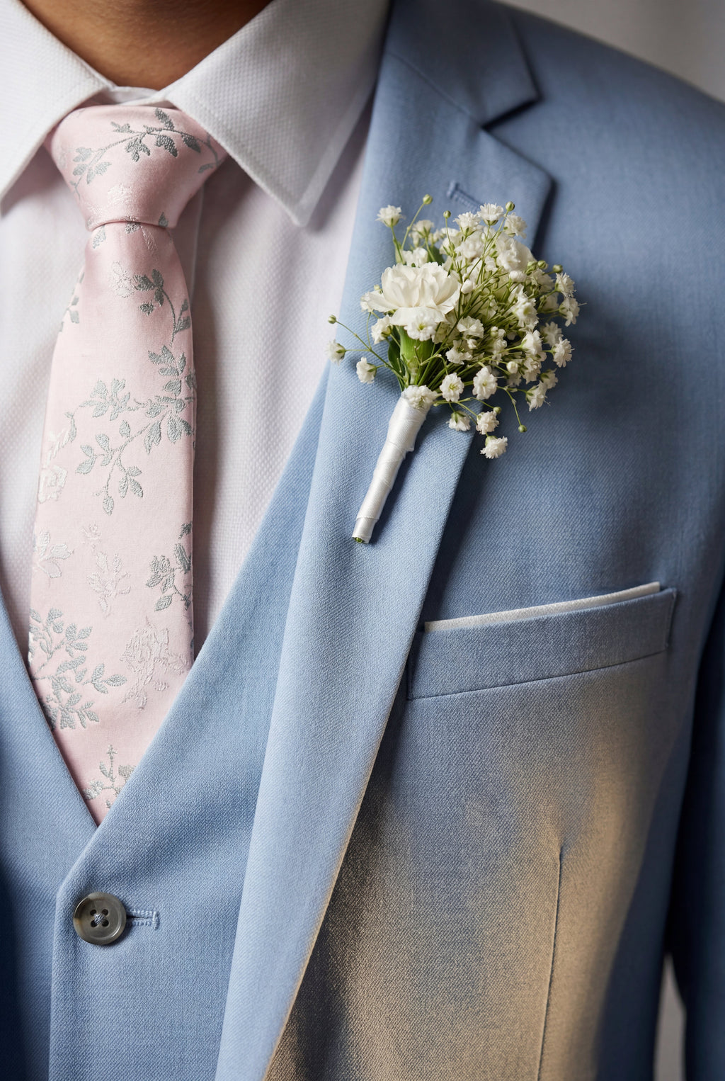 Liam | Slim Fit Three Piece Wedding Suit with Vest