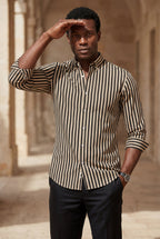 Liam | Tailored Vertical Stripe Button-down Dress Shirt