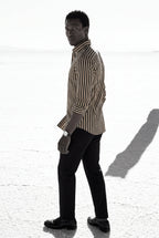 Liam | Tailored Vertical Stripe Button-down Dress Shirt