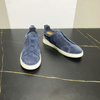 Liam | Textured Slip-on Low Top Sneakers