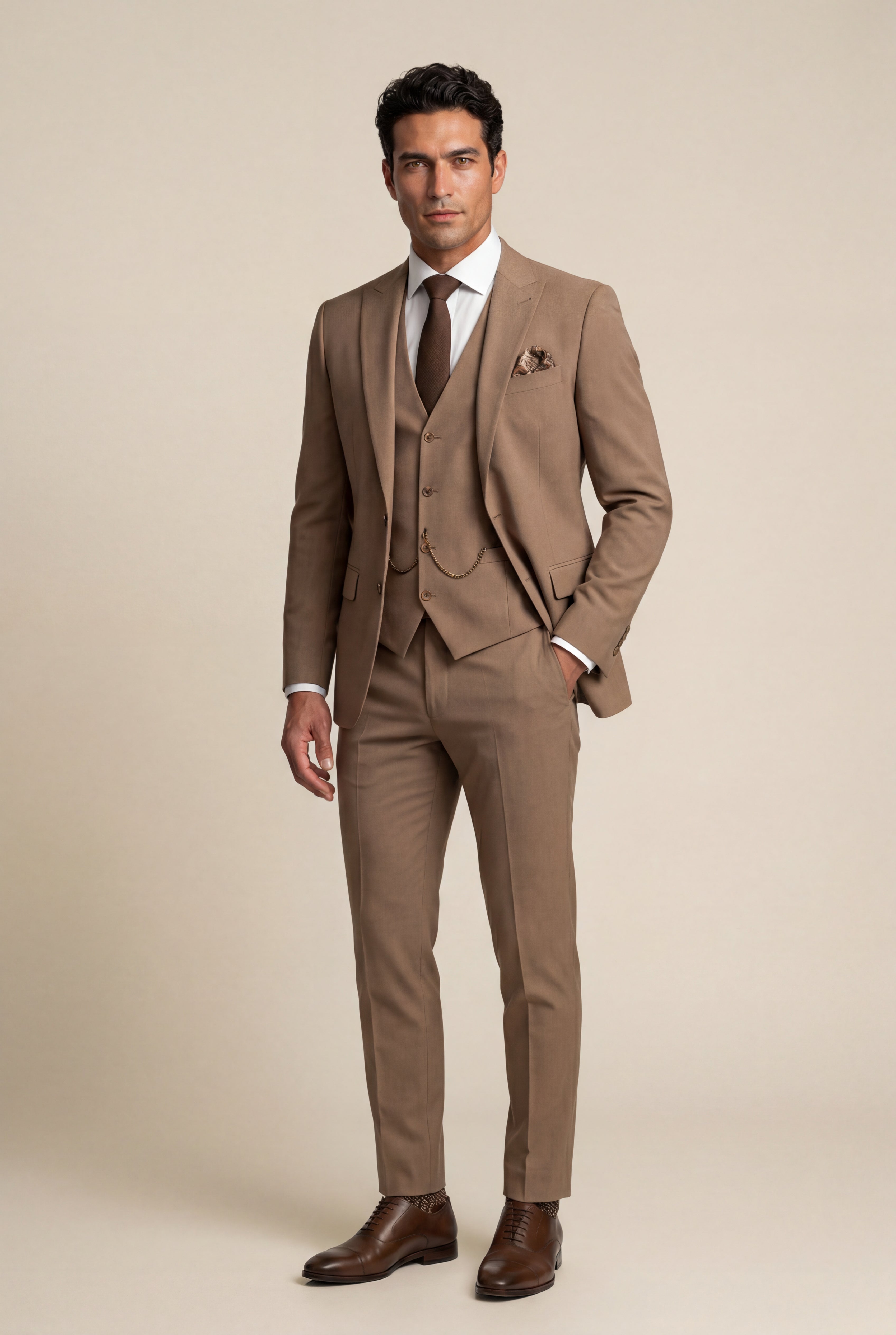 Liam | Notch Lapel Tailored Three-piece Suit