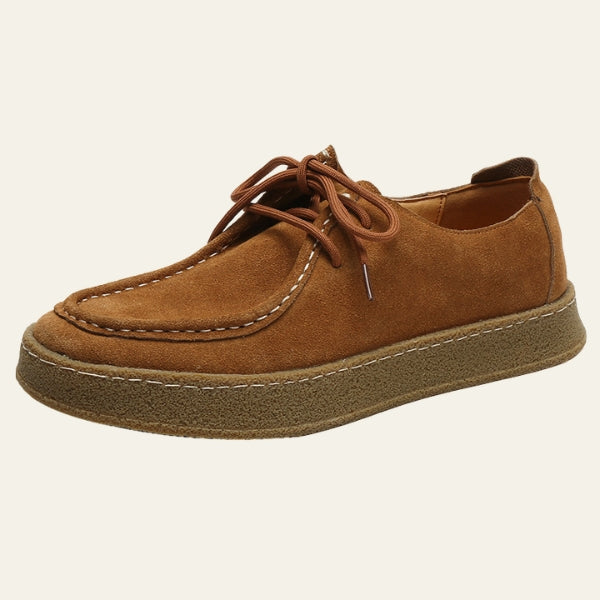 Gio | Structured Moc Toe Lace-up Casual Shoes