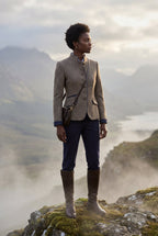 Structured Riding Jacket with Contrast Piping | Senna