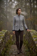 Structured Riding Jacket with Contrast Piping | Senna