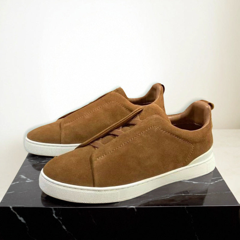Liam | Textured Slip-on Low Top Sneakers