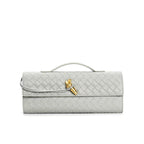 Lieke | Metallic Structured Clutch Shoulder Bag