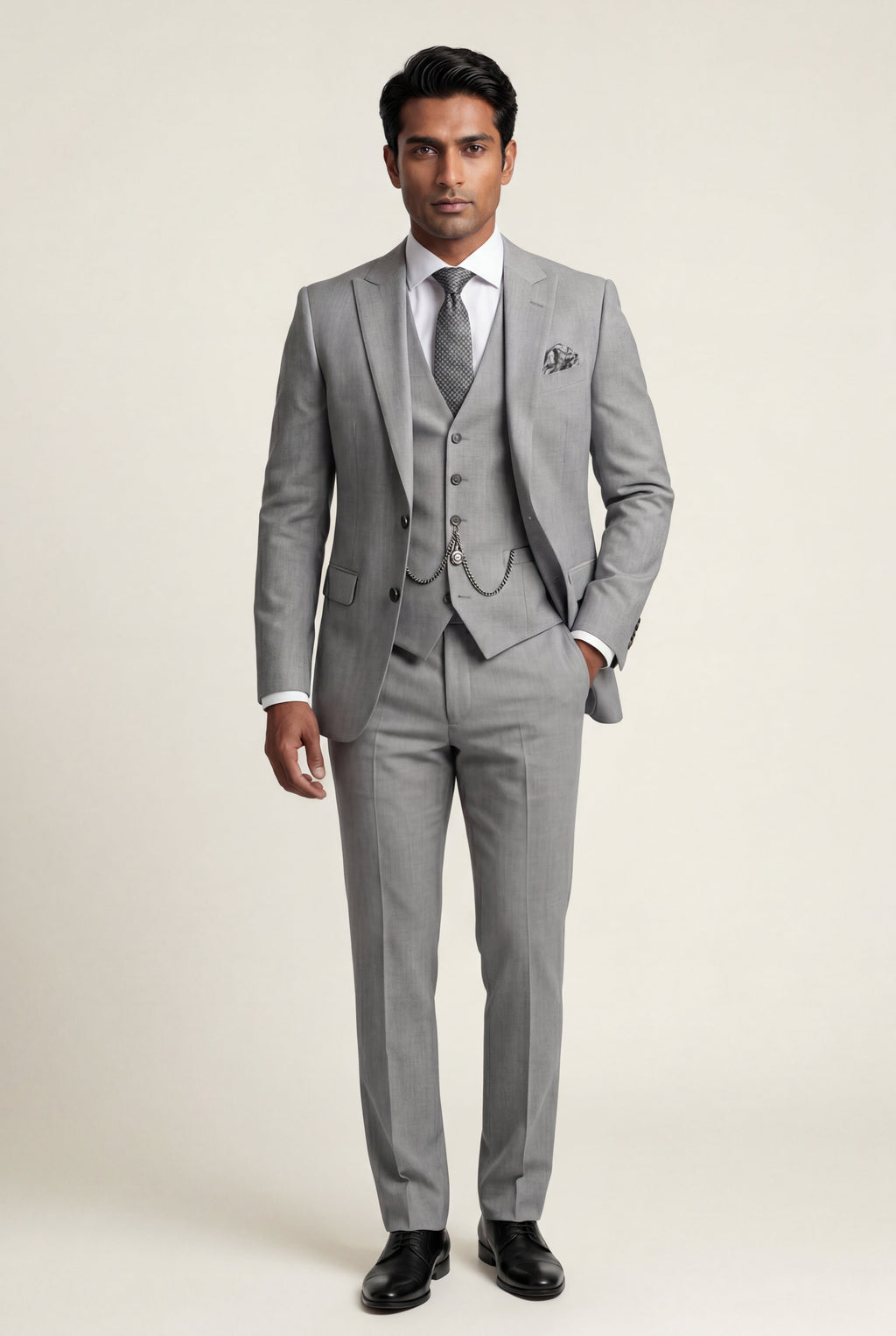 Liam | Notch Lapel Tailored Three-piece Suit