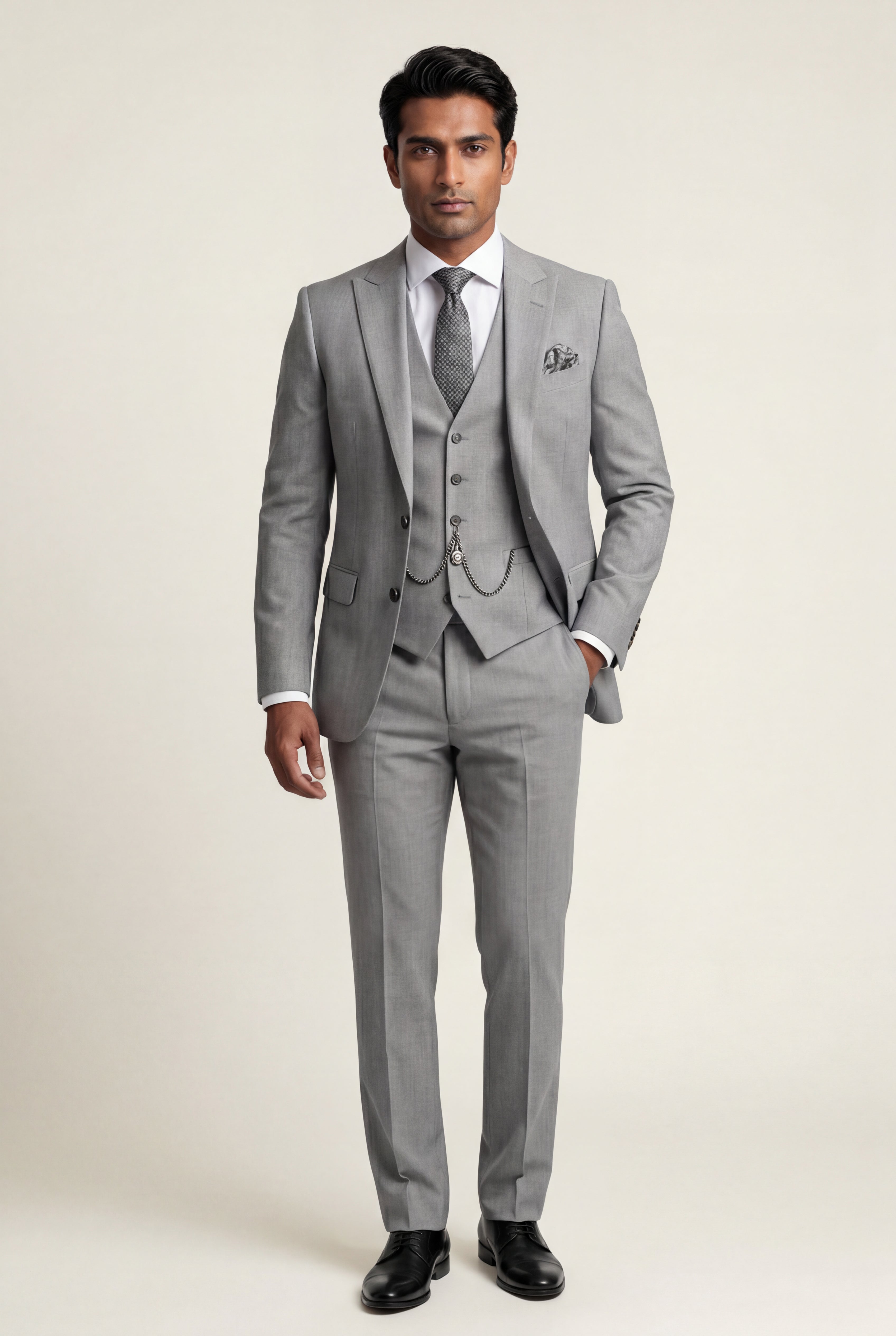 Liam | Notch Lapel Tailored Three-piece Suit