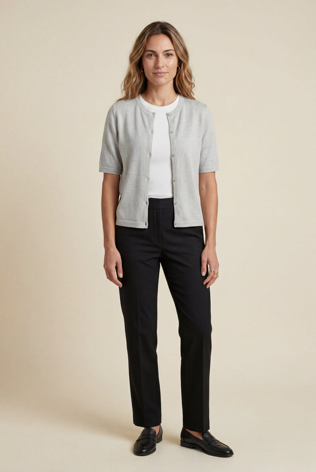 Oversized Ribbed Button-front Cardigan Sweater | Senna