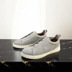 Liam | Textured Slip-on Low Top Sneakers
