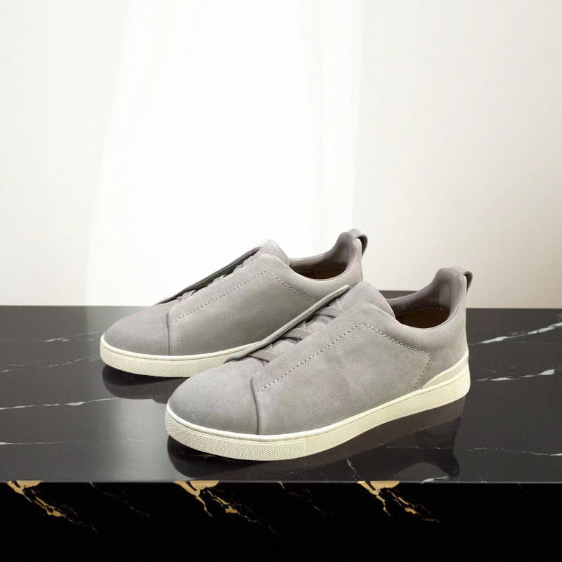 Liam | Textured Slip-on Low Top Sneakers