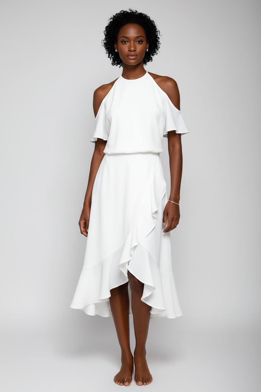 Kyra | Modern Dress with Stylish Shoulder Cutouts