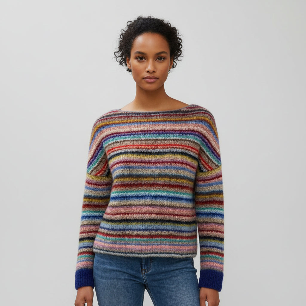 Manon - Cozy Striped Casual Sweater