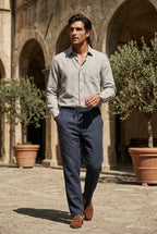 Liam | Relaxed Long-sleeve Shirt and Drawstring Pants Set