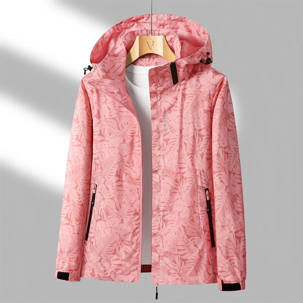 Lia | Women's Hooded Jacket with Zipper Waterproof Lightweight