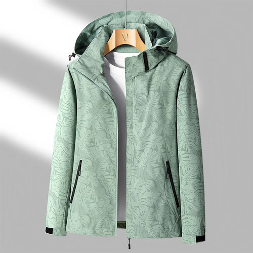 Elcevi |  Hooded Jacket with Zipper Waterproof Lightweight For Women